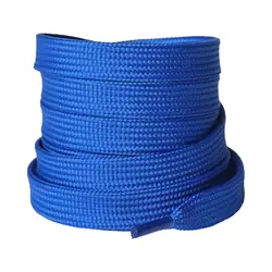 Cordón tenis plano 120cm azul rey