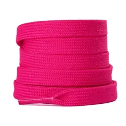 Cordón tenis plano 120cm fucsia