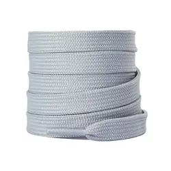 Cordón tenis plano 120cm gris claro