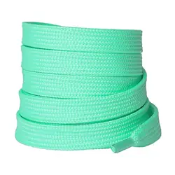 Cordón tenis plano 120cm verde menta