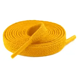 Cordón tenis plano 60cm amarillo oro