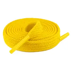 Cordón tenis plano 60cm amarillo