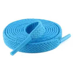 Cordón tenis plano 60cm azul cielo