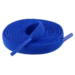 Cordón tenis plano 60cm azul rey