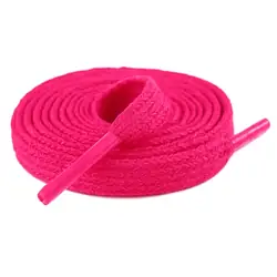 Cordón tenis plano 60cm fucsia