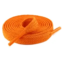 Cordón tenis plano 60cm naranja