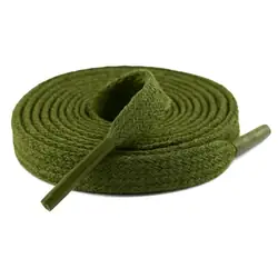 Cordón tenis plano 60cm verde militar