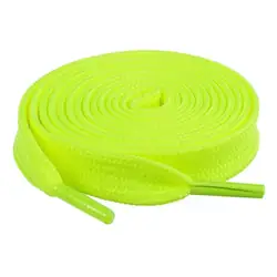 Cordón tenis plano 90cm amarillo néon