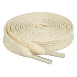 Cordón tenis plano 90cm beige
