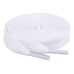 Cordón tenis plano 90cm blanco