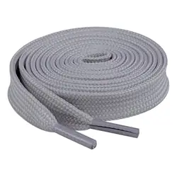 Cordón tenis plano 90cm gris claro