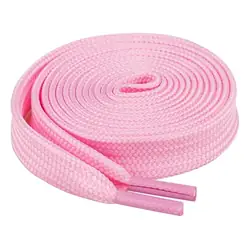 Cordón tenis plano 90cm rosado