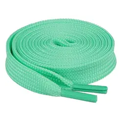 Cordón tenis plano 90cm verde menta