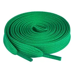 Cordón tenis plano 90cm verde