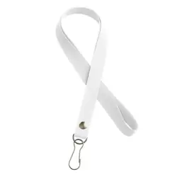 Cordón reata porta carnet blanco