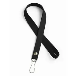 Cordón reata porta carnet negro