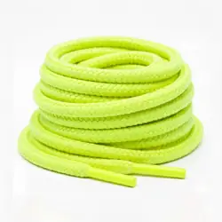 Cordón tenis redondo 120cm amarillo néon