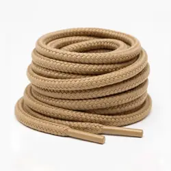Cordón tenis redondo 120cm beige
