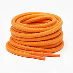Cordón tenis redondo 120cm naranja