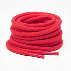 Cordón tenis redondo 120cm rojo