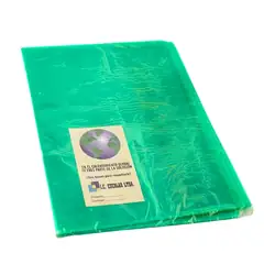 Forro acetato cuaderno grande verde x 10