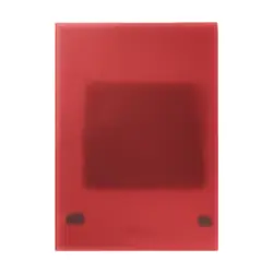 Pasta anillado policover traslucida carta roja x 50