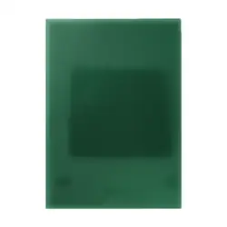 Pasta anillado policover traslucida carta verde x 50
