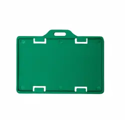 Porta carnet plastico horizontal verde