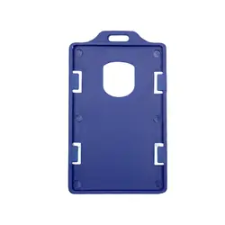 Porta carnet plastico vertical azul