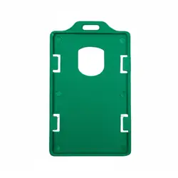 Porta carnet plastico vertical verde