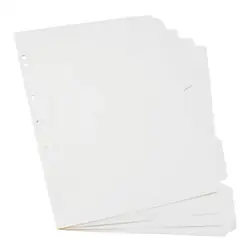 Separador folder cartulina 105 blanco