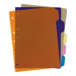 Separador folder neón plástico 105