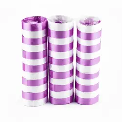 Serpentinas satinadas lila x 3