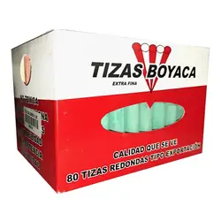 Tiza tablero boyaca multicolor x 75