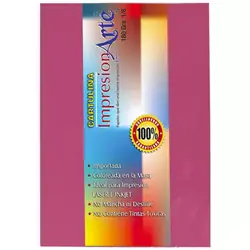 Cartulina iris 1/8 fucsia x 10