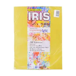 Papel iris impresionarte carta amarilla x 20