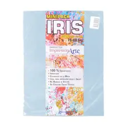 Papel iris impresionarte carta azul claro x 20
