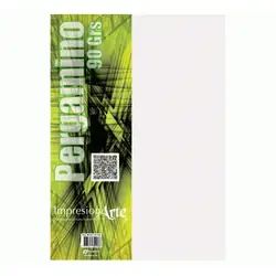 Papel pergamino impresionarte 90gr 1/8 x 50
