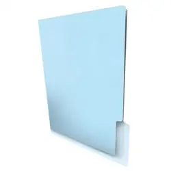 Carpeta keepermate celuguia oficio azul pastel