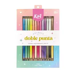 Colores kiut doble punta x 26