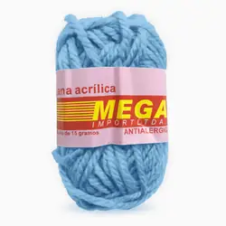 Lana escolar mediana azul claro