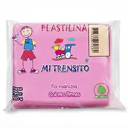 Plastilina mi trensito barra 500gr rosada