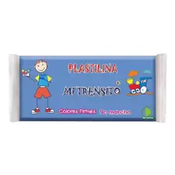 Plastilina mi trensito barra 250gr azul claro