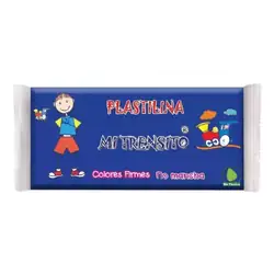 Plastilina mi trensito barra 250gr azul