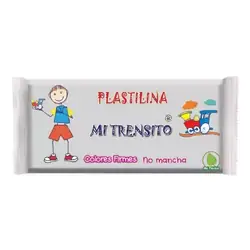 Plastilina mi trensito barra 250gr blanca
