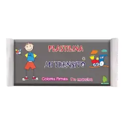 Plastilina mi trensito barra 250gr gris