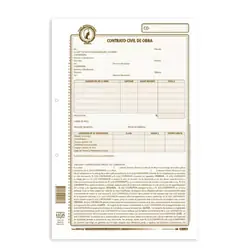 Contrato civil de obra legis 55-09