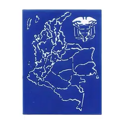 Plantilla croquis división política colombia