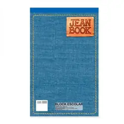 Block jean book cuadriculado oficio