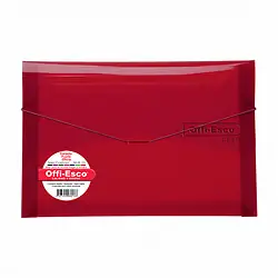 Carpeta fuelle plástica offi esco oe-812 oficio roja